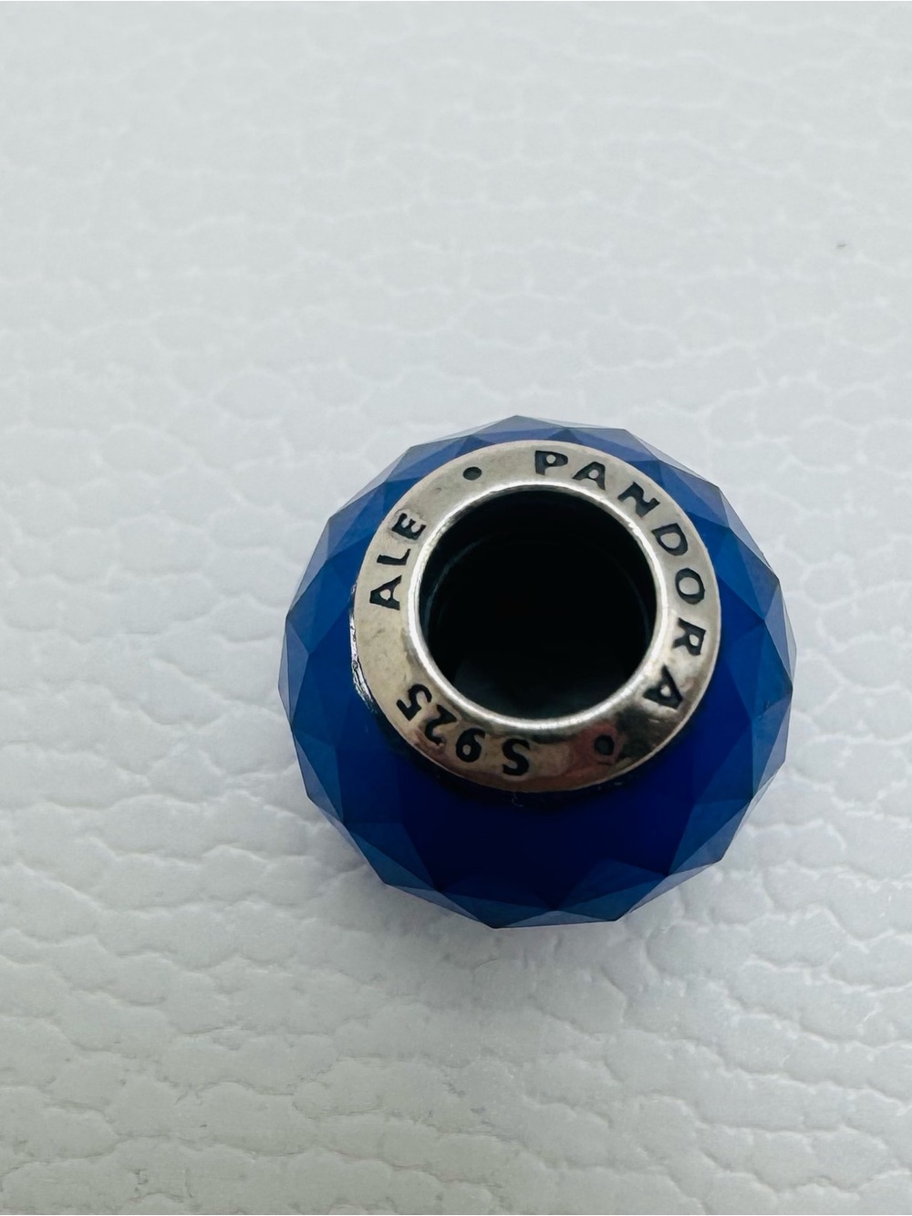 Pandora Deep Sapphire Faceted Glass Charm